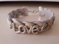 Bracelet cuir tressé femme beige